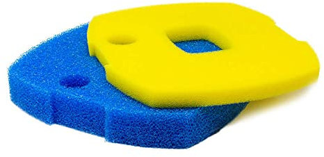 CUP-7000 All In One Pond Filter Pump Foams Compatible with All Pond Solutions (Blue & Yellow Foam Set)