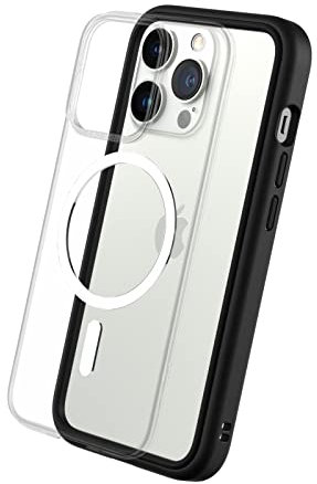 RhinoShield Modulares Case kompatibel mit MagSafe für [iPhone 13 Pro Max] | Mod NX - Überragender Magnet, Individuell anpassbare, strapazierfähige Schutzhülle 3.5M / 11ft Fallschut - Schwarz