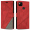 SONWO Hülle für Google Pixel 4A 4G, Premium PU Leder Handyhülle Flip Case Wallet Lederhülle Silikon Schutzhülle Klapphülle für Google Pixel 4A 4G, Rot