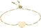 FOSSIL Damen-Gliederarmband Drew Edelstahl goldfarben, JF04332710