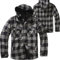 Brandit Lumber Jacket Hooded, Farbe: blk+charco, Größe: XL