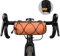 Rhinowalk Fahrrad Lenkertasche Vordertasche Fahrradtasche Aufbewahrungstasche mit Schultergurt für Rennrad Mountainbike Radfahren Reisen (Orange)