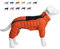 Hundemantel, warme Hundejacke, 4 Beine bedeckt, wasserdicht, Winddicht, reflektierende, warme Hundeweste, Hundeschneejacke für kleine, mittlere und große Hunde.Orange 2XL