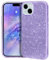 MATEPROX Compatible with iPhone 15 Case, Sparkly Bling Cute Glitter Cover with 3 Layer Hybrid, Anti-Slick Protective Case for iPhone 15 6.1'' 2023-Purple