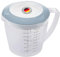Westmark Rührbecher/Messkanne mit Spritzschutz, Deckel und Ausgießer, Kunststoff, Füllvolumen: 1,4 Liter, Helena, Transparent/Blau, 3105227B, 1 – Pack