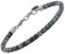 10:10 Bracelet homme pierres dures naturelles 4 mm, rondelles hématite acier, réglable, fabriqué en Italie, Regolabile, Pierre Acier allié