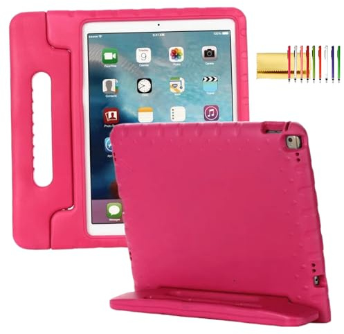 Techcircle Kinder-Schutzhülle für iPad Pro 12,9 Zoll (1./2. Generation) A1584 A1652 A1670 A1671, umwandelbarer Griff, Ständer, leicht, EVA-Schaum, robust, kindersicher, mit
