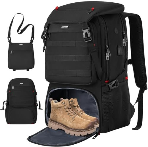 Laptop Rucksack Herren Damen 17,3 Zoll mit Schuhfach,Gym Sporttasche Schulrucksack Jungen Teenager für Fitnessstudio Reisen Arbeit Wasserdichter