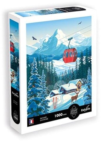 Calypto 3907201 Winterlandschaft, 1000 Teile Puzzle mit Soft-Touch, winterliches Motiv mit samtiger Oberfläche, für Erwachsene und Kinder ab 9 Jahren, Nachauflage