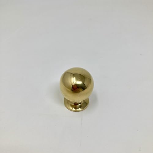Polished Brass UNLACQUERED Cabinet Knobs and Handles (Bubble Knob)