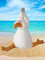 Pommerntraum ® | WohnDeko Maritime Dekofigur Sammlerfigur Yogafigur Möwe Seemöwe Vogel beim Yoga Pilates Sport XL (02)