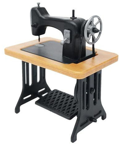 Miniatur-Nähmaschinenspielzeug – Modell Nähmaschine, Modell Nähmaschine, Retro-Statue, Miniatur, Heimtextilien, Zubehör für Puppe, Landschaftsdekoration, für Esszimmer