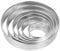 Hperu 6pcs Round Cookie Cutter Set, 2-6 Stainless Steel Non-Stick Biscuit, Easy to Clean for Baking, Donuts, Cakes, Sandwiches, Donut Cutter