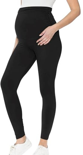 NAJZYBA Pantalon de Loisirs pour Femme Enceinte Legging de Grossesse Thermique pour Femme Taille Haute Legging de Grossesse Pantalons de Maternité Pantalon