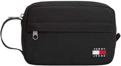 Tommy Jeans Herren Kulturbeutel Daily mit Schlaufe, Schwarz (Black), Einheitsgröße