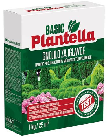 Unichem PLANTELLA Basic Mineralischer Nadelbaumdünger 1Kg – Granulat für Zypressen, Tannen, Rhododendren & Azaleen – Kräftiges Wachstum & grüne Nadeln – Mit Magnesium, Zink & Bor