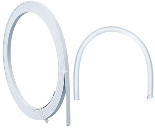 NBEADS 10 m/10.94 iarde di Disossamento per Cucire, Stecche In Acciaio Ricoperte In PVC Da 6.5mm per Corsetti Abiti Da Sposa Abiti Da Sera Lingerie Cappelli, Bianco