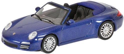 MINICHAMPS 640066470 - Porsche 911 Carrera 4S Cabriolet, Maßstab: 1:64, metallic blau