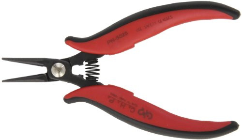 Hakko CHP PN-5025 Rundzange, glatte Backen, 23 mm Backenlänge, 2 mm Spitze, 5 mm dicker Stahl