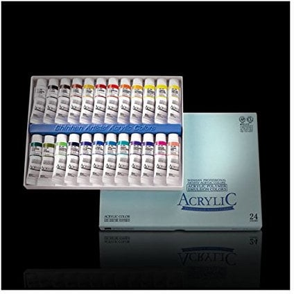 ecommercer INC Künstler Acrylfarben-Set 24 Farben 20 ml Tube