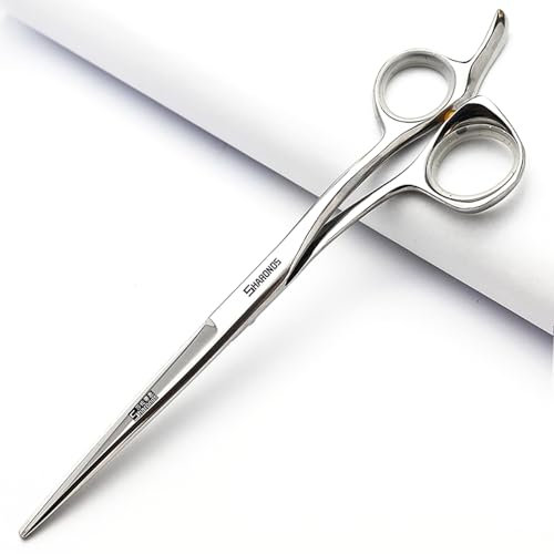 6.0 Zoll Friseurschere Friseursalon High-End Friseurschere Haarstyling Schere gemacht Schlankes Design (Weiß)