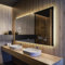 FORAM Badspiegel mit Beleuchtung - Led Spiegel Bad - 90x70 - Badezimmerspiegel Nach Maß - auf Individuelle Bestellung Gefertigt - Modernes Design - Ohne Rahmen