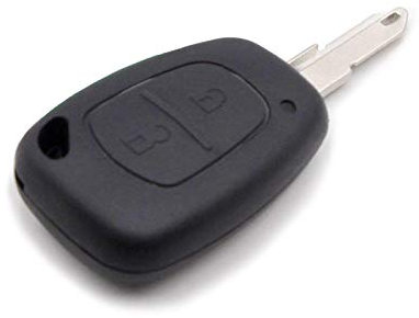 SUNDELY® Keyless Remote Control Key Fob 2 Button 433MHz PCF7946 Replacement for Renault Master Movano Traffic Vauxhall Vivaro with Chip Uncut Blade Battery