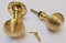 Beehive Decorative Round Door Rim Knobs Set Polished Brass (Polished Brass)