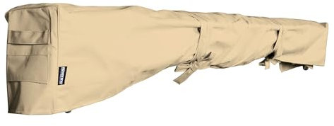 ADVANING AC1200-P861T - Funda protectora para toldos retráctiles de 12 pies de ancho, tela de poliéster resistente a la intemperie, color beige