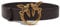 Pinko Love Berry H3 Belt Vitello Set Cintura, Z99Q_Nero-Antique Gold, L Donna