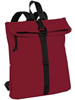 New Rebels Mart Los Angeles Wasserabweisender Rucksack – 7l Rolltop – Modische Tasche Für Jedes Abenteuer – Wasserabweisender Rucksack Unisex - Burgundy Red