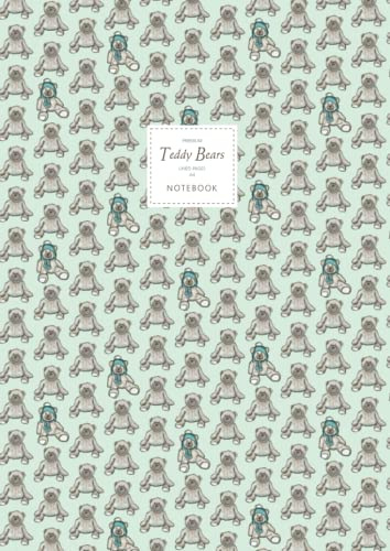 Teddy Bears Notebook - Lined Pages - A4 - Premium: (Green Edition) Fun notebook 192 lined pages (A4 / 8.27x11.69 inches / 21x29.7cm)