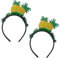 minkissy 2 Stück Obst Stirnband Ananas Haarreifen Haarband mit Lametta Hawaii Kopfbedeckung Haarschmuck für Kinder Tropischen Luau Kostüm Party Liefert