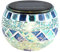 SOLUSTRE Mosaik Solar Lichter wasserdichte Glaskugel Ball für Garten Terrasse Party Hof Outdoor Indoor Lichter Dekorationen Led Lampe Blau