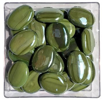 Glasmosaik Fliesen Mosaikfliesen Basteln ca, Undurchsichtige Kieselsteine 10 Stück (190 g/6.7 oz) / Box