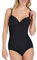 SLIMEBLLE Bauch Weg Formende Body mit BH Shaper Damen Shapewear Figurformender Shaping Bodysuit Formbody Stark Formend Taillenformer Mieder Verstellbar Schwarz M