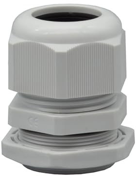 O4L - Outlet4Life IP67 Kabelverschraubung, wasserdicht mit Gegenmutter, metrisch M40 x 1,5 für 19-28mm Kabeldurchmesser, grau