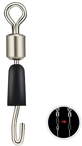 TFS Angling Quick change hook length swivel connector.10,20 or 30 Pack (10 pack)