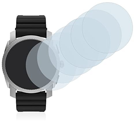 BROTECT 6 Stück Schutzglas für Fossil Gen 6 Hybrid Machine (45mm) Schutzfolie Panzer Folie Glas Displayschutz Made in Germany [ 9H, Anti-Fingerprint]