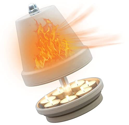 Teelichtofen Groß 6er Doppelwandig Tischofen Tischkamin Alternative Tischheizung Feuerschale Leuchtturm Teelicht Strand