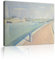 Deertweet Home Der Kanal Leinwand Wandkunst Drucken Bild Georges Seurat Gemälde für Wohnzimmer Dekor Moderne Ästhetik gerahmt Poster von Wänden 25x35cm Innenrahmen
