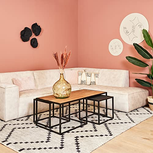 Couchtisch Cosmo | 3er Set | Rechteck | Mangoholz Möbel