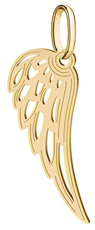 Engels flügel Anhänger 585 Gold 14K Gelbgold Damen Schutzengel Charm