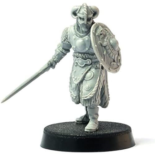 Brother Vinni Barbarian Hero, Wargame Miniature SAGA 28mm, Resin, Grey
