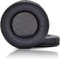JHZZWJ Almohadillas de repuesto para orejas de 90 mm de diámetro (9 cm), redondas, compatibles con 90 mm, 1 par de almohadillas de piel sintética