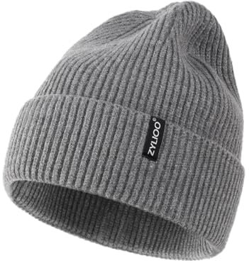 Zylioo Strickmütze Für Kleinen Kopf, Wintermütze Beanie Mütze Größe 53-55, Kleine Winter Warme Knit Cuffed Watch Cap