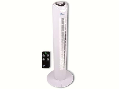 Lifetime Air Tower Ventilator 80 cm - mit Fernbedienung, Oszillationsfunktion und Timer - 3 Geschwindigkeiten - Leises und kompaktes Design - Für Schlafzimmer oder Büro
