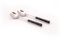 Rivadossi Sandro 5702I11 Set di Posate per Insalata, 2 Pezzi - Bamboo - 100% Made in Italy, Artigianalità e Design, Acciaio Inox 18/10 ,Nero