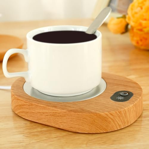 Littleduckling Coffee Mug Warmer Electric Smart Beverage Mug Cup Warmer, Portable USB Coffee Warmer for Home Office Travel, 55-65℃ Constant Temperature Cup Heater for Coffee Mug Milk-Cup Switch