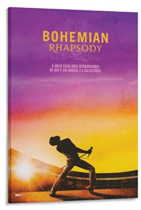 WYYXF Leinwand Poster mit Filmeinband im Bohemian-Stil Motiv Rhapsody Aus Dem Film Poster dekorative Malerei Leinwand Wandkunst Wohnzimmer ohne Rahmen (30 x 50 cm)